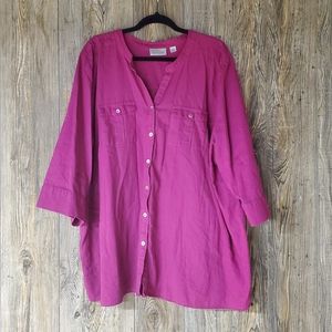 Avenue Button Down Top